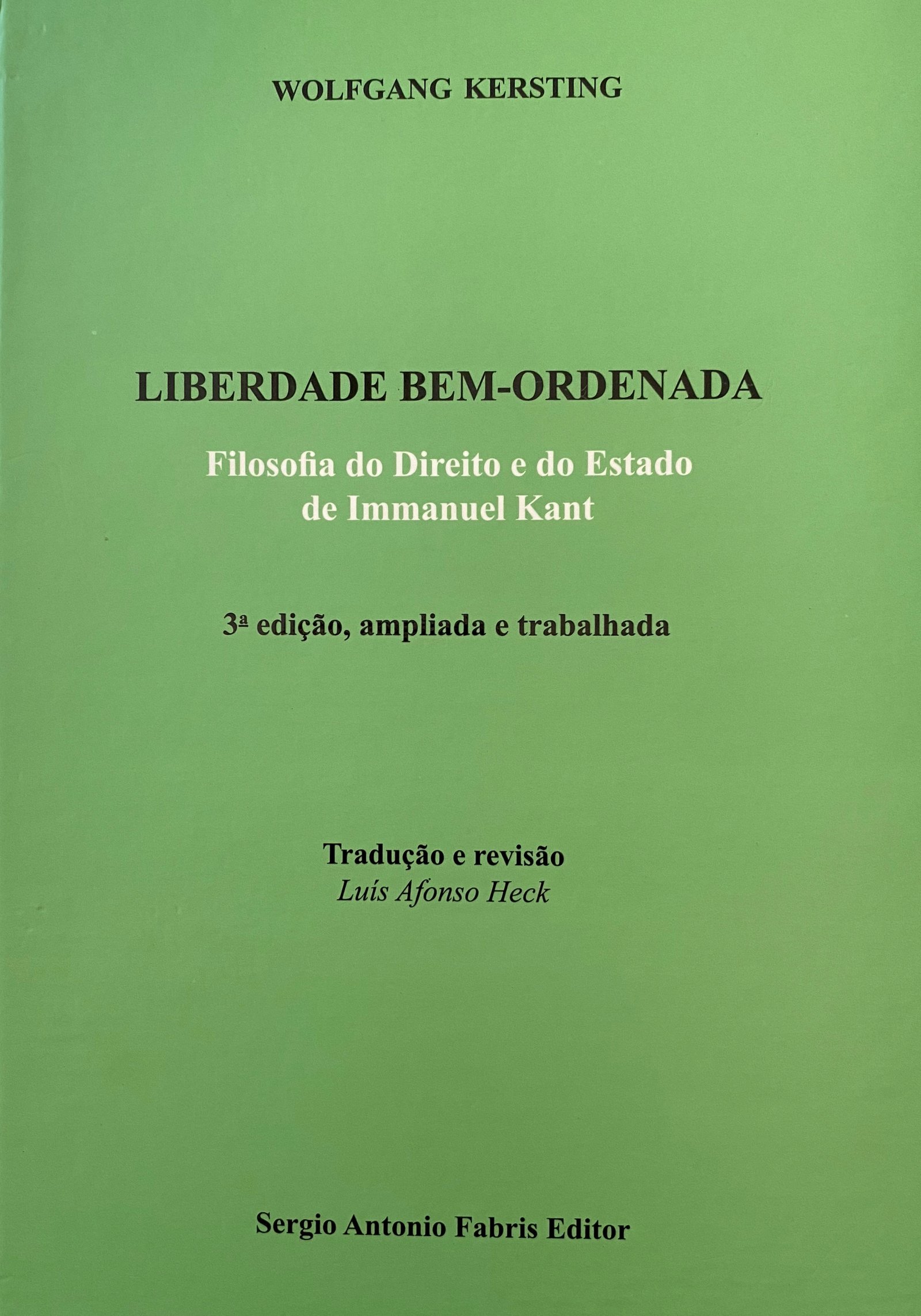 LIBERDADE BEM-ORDENADA - 2012