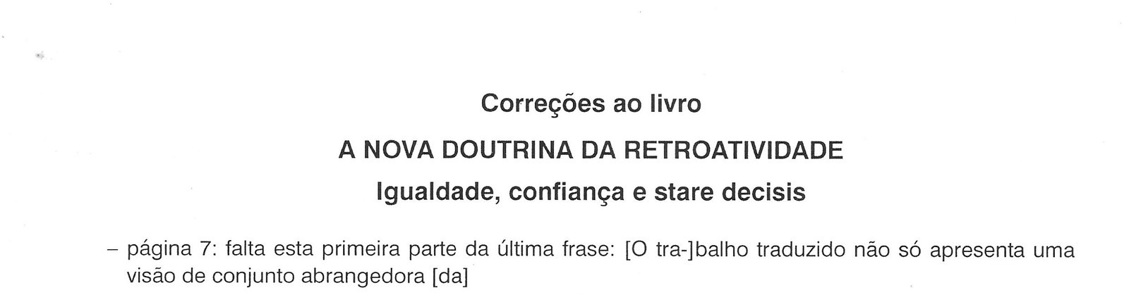 Errata