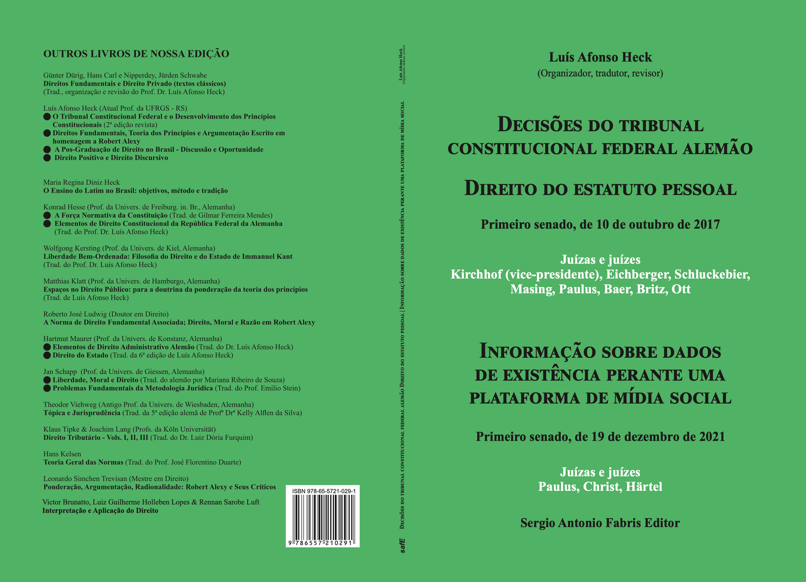 DECISÕES DO TRIBUNAL CONSTITUCIONAL FEDERAL ALEMÃO