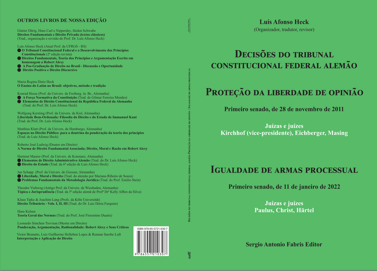 DECISÕES DO TRIBUNAL CONSTITUCIONAL FEDERAL ALEMÃO
